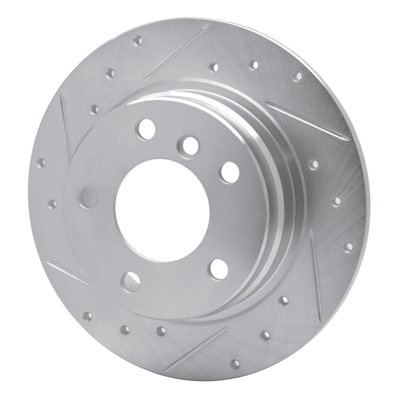 DFC 91-99 BMW 328is Rear Left Drilled & Slotted Silver Brake Rotor