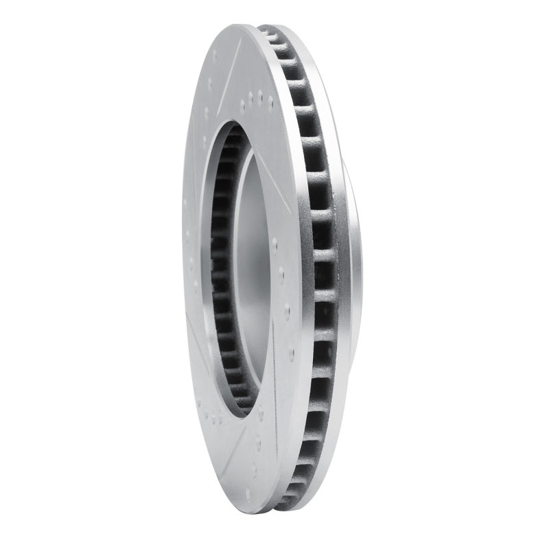DFC 94-00 Toyota Celica Front Right Drilled & Slotted Silver Brake Rotor
