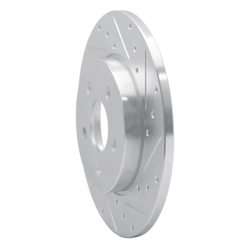 R1 01-08 Ford Mondeo (Mexico) Rear Right Drilled & Slotted Silver Brake Rotor