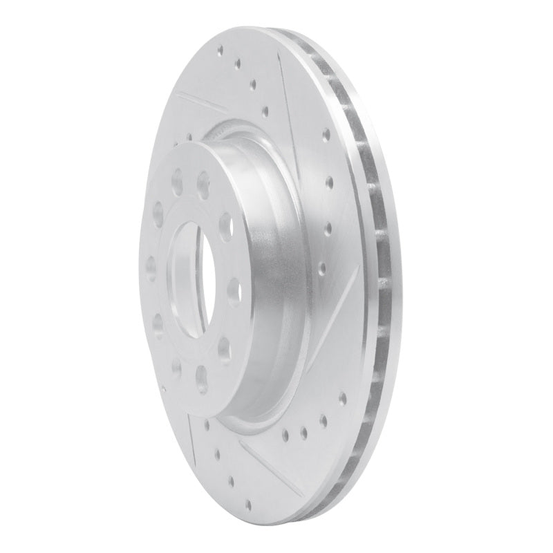 DFC 05-15 Volkswagen Bora (Mexico)/Jetta Sedan Front Right Drilled & Slotted Silver Brake Rotor