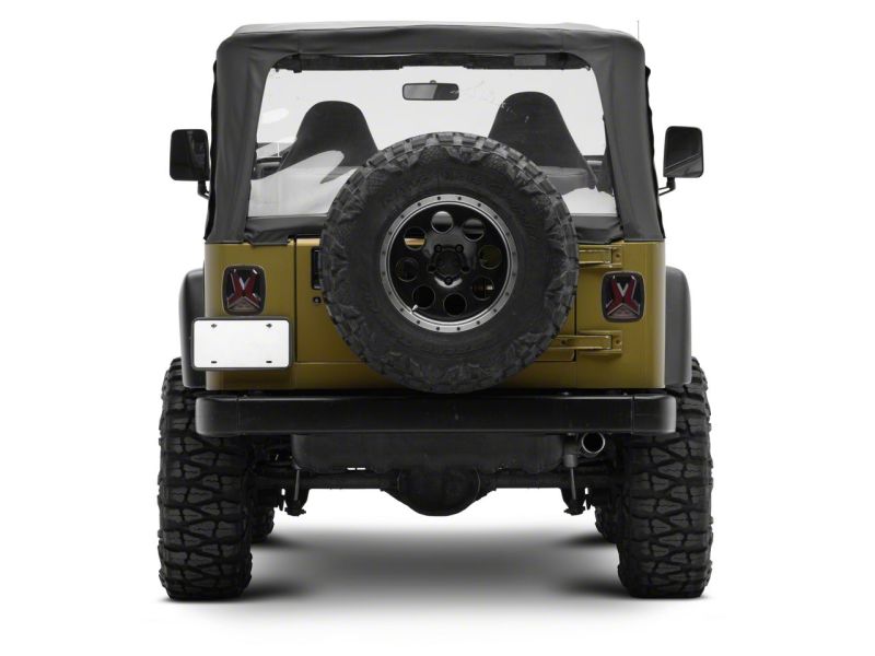 Raxiom 76-06 Jeep CJ7 Wrangler YJ & TJ Gladiator LED Tail Lights- Black Housing (Smoked Lens)