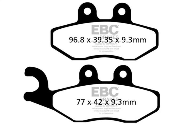 EBC 08-12 Aprilia Sport City 50 4T Front Left FA-SFA-X Brake Pads