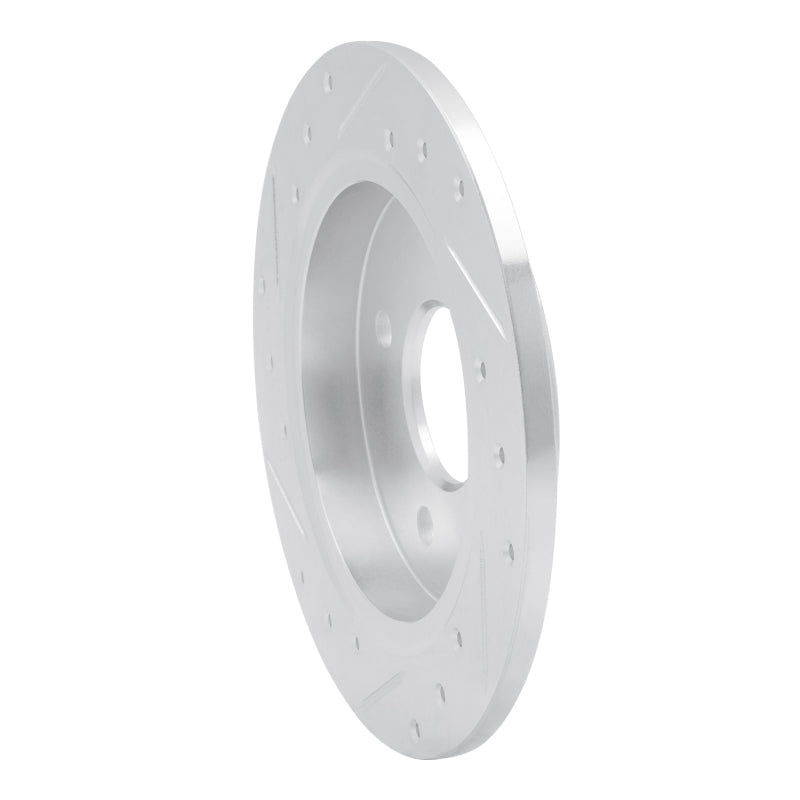 DFC 01-19 Ford Fiesta (USA/Canada) Rear Right Drilled & Slotted Silver Brake Rotor