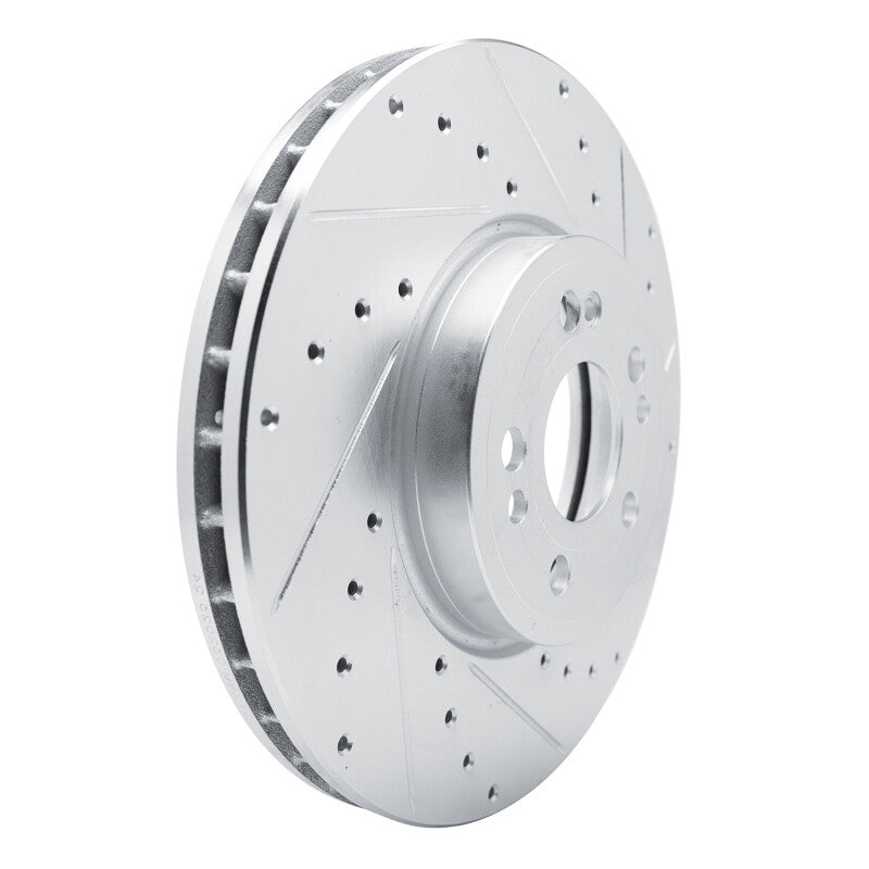 DFC 20-23 Mercedes-Benz GLE350 Front Right Drilled & Slotted Silver Brake Rotor