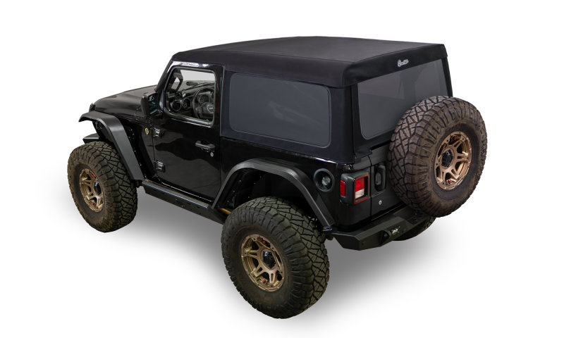 Bestop 18-26 Jeep Wrangler JL 2-Door Supertop Glide (Squareback Premium Black Twill)