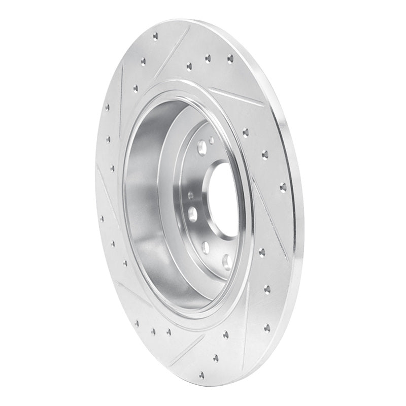 DFC 09-14 Acura TL Rear Right Drilled & Slotted Silver Brake Rotor