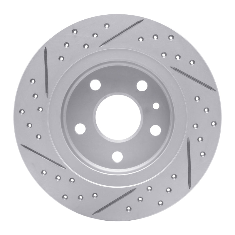 R1 11-22 Buick Encore Rear Right Drilled & Slotted Geo-Carbon Rotor