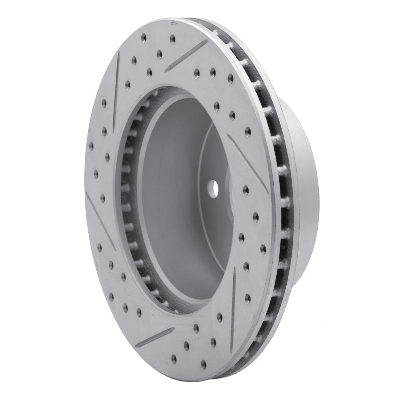 R1 90-99 Jeep Grand Cherokee Front Right Drilled & Slotted Geo-Carbon Rotor