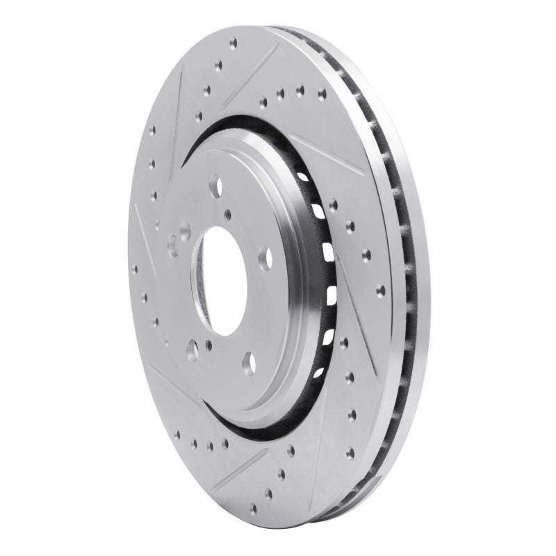 DFC 15-25 Acura MDX Front Left Drilled & Slotted Silver Brake Rotor