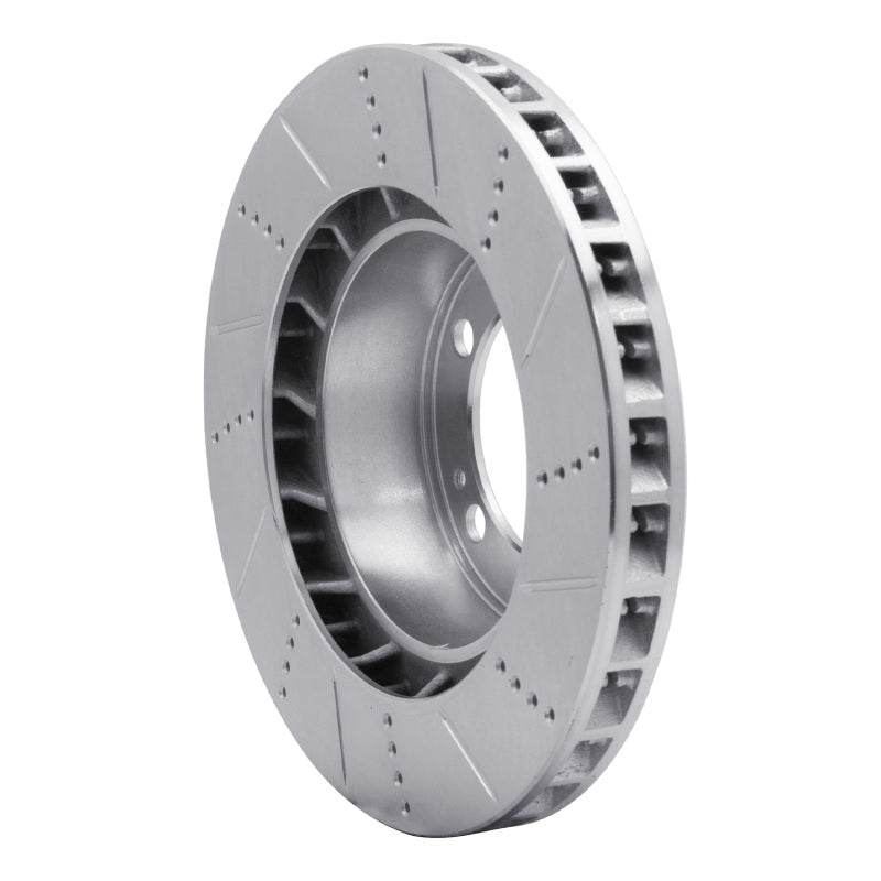 DFC 86-91 Porsche 944 (Excl Turbo) Right Front Drilled & Slotted Silver Brake Rotor