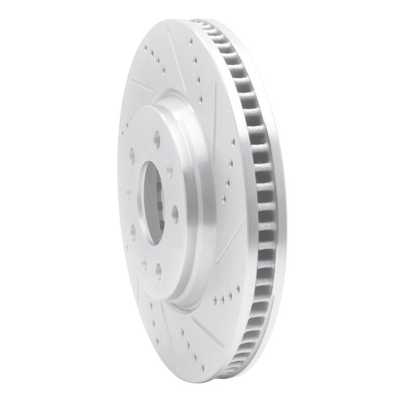 R1 03-08 Cadillac SEVILLE Front Right Drilled & Slotted Silver Brake Rotor