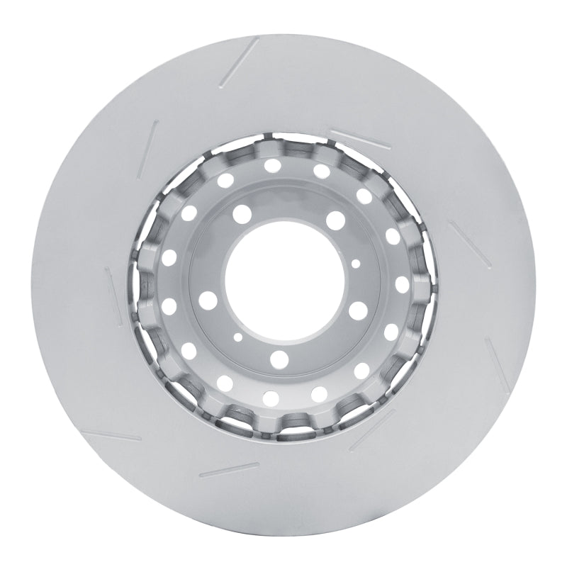 R1 10-16 Porsche Panamera Left Front Slotted Carbon Alloy GeoMET Rotor