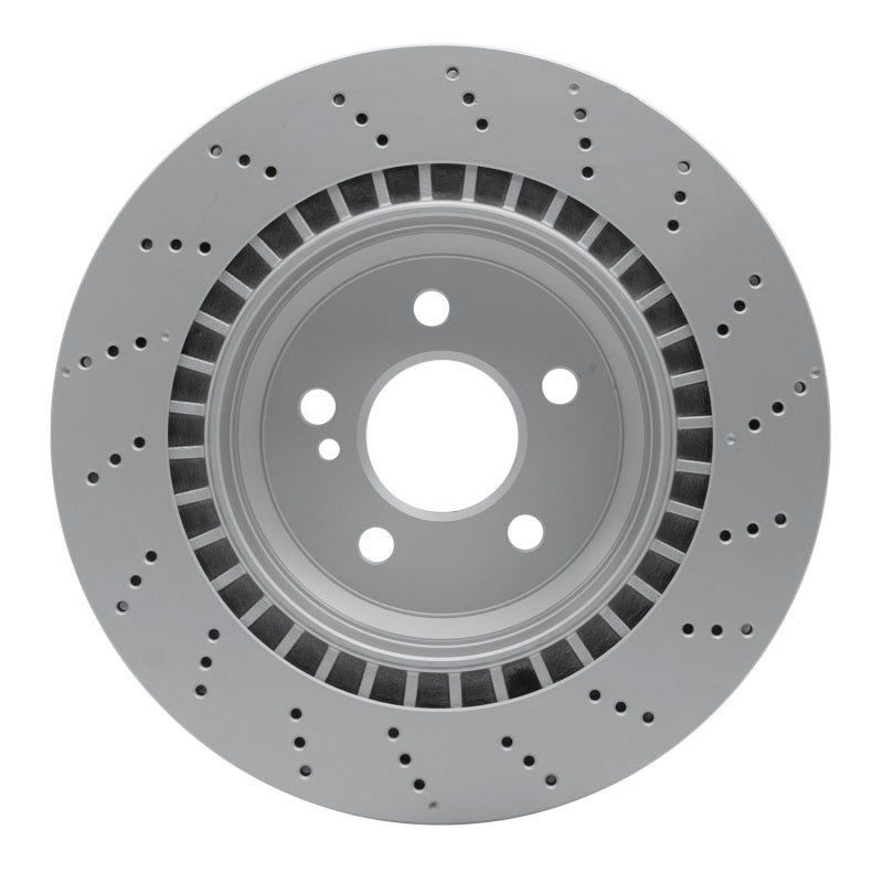 R1 10-14 Mercedes-Benz CL550 Rear Drilled GeoSPEC Coated Rotor