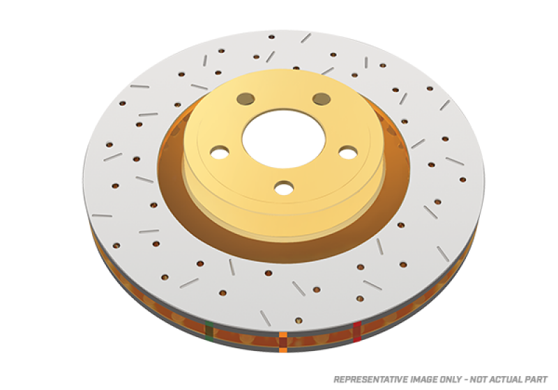 DBA 99-01 Jeep Cherokee/Wagoneer / 99-06 Wrangler Front Drilled & Slotted 4000 Series Rotor