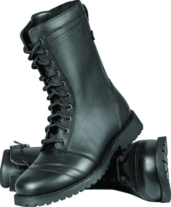Speed and Strength Fast Times Leather Boots Black Womens Size - 8