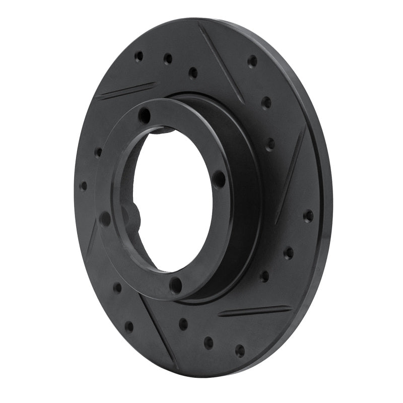 R1 85-94 Chevrolet Sprint Front Right Drilled & Slotted Black Brake Rotor