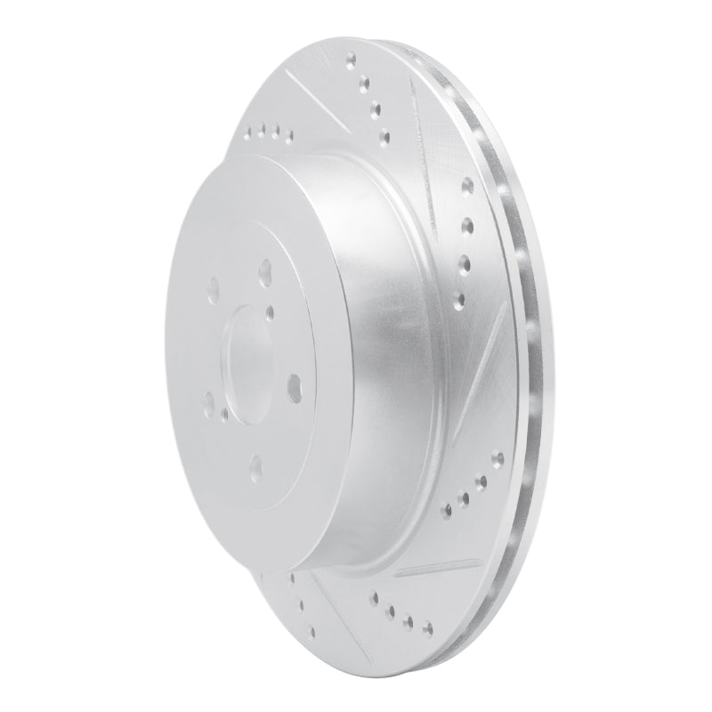 DFC 03-04 Subaru Impreza Rear Right Drilled & Slotted Silver Brake Rotor