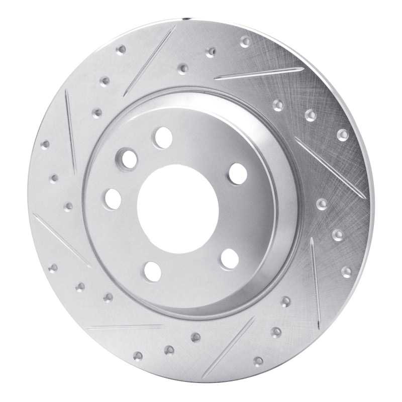 DFC 01-03 Volkswagen EuroVan Rear Left Drilled & Slotted Silver Brake Rotor