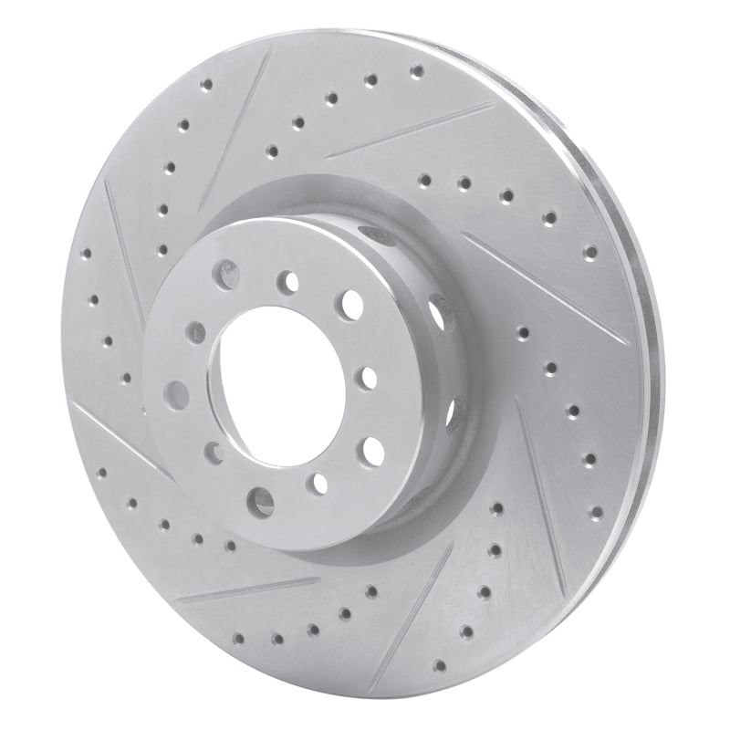 DFC 00-03 BMW M5 Right Front Drilled & Slotted Silver Brake Rotor