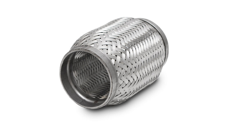 Vibrant SS Flex Coupling with Inner Braid Liner 2.25in inlet/outlet x 8in flex length