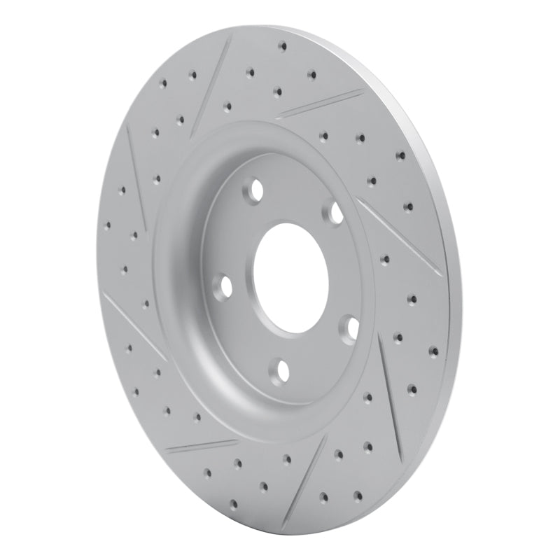 R1 12-20 Chrysler Town & Country Rear Right Drilled & Slotted Geo-Carbon Rotor