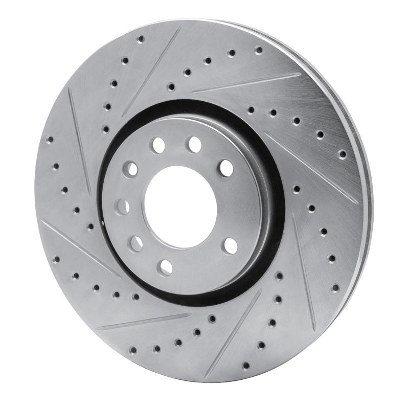 DFC 03-11 Cadillac BLS (Mexico) Front Left Drilled & Slotted Silver Brake Rotor