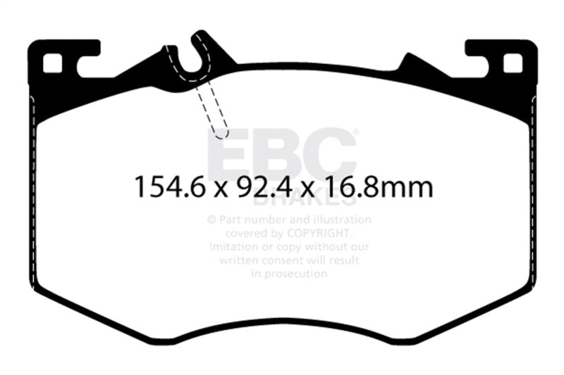 EBC 2020+ Mercedes-Benz A35 AMG 4Matic 2.0T Redstuff Front Brake Pads