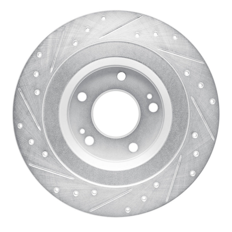 DFC 13-25 Mitsubishi ASX (Mexico) Rear Right Drilled & Slotted Silver Brake Rotor