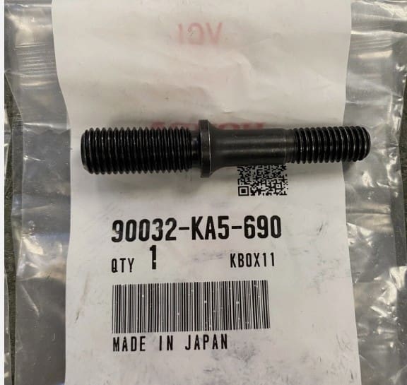 Honda Cylinder Head Studs for 1986-2001 Honda CR500 - OEM 90032-KA5-690 image 0