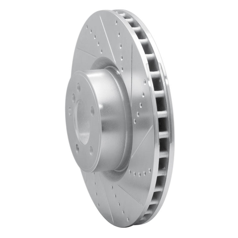DFC 10-12 Land Rover Range Rover Front Right Drilled & Slotted Silver Brake Rotor
