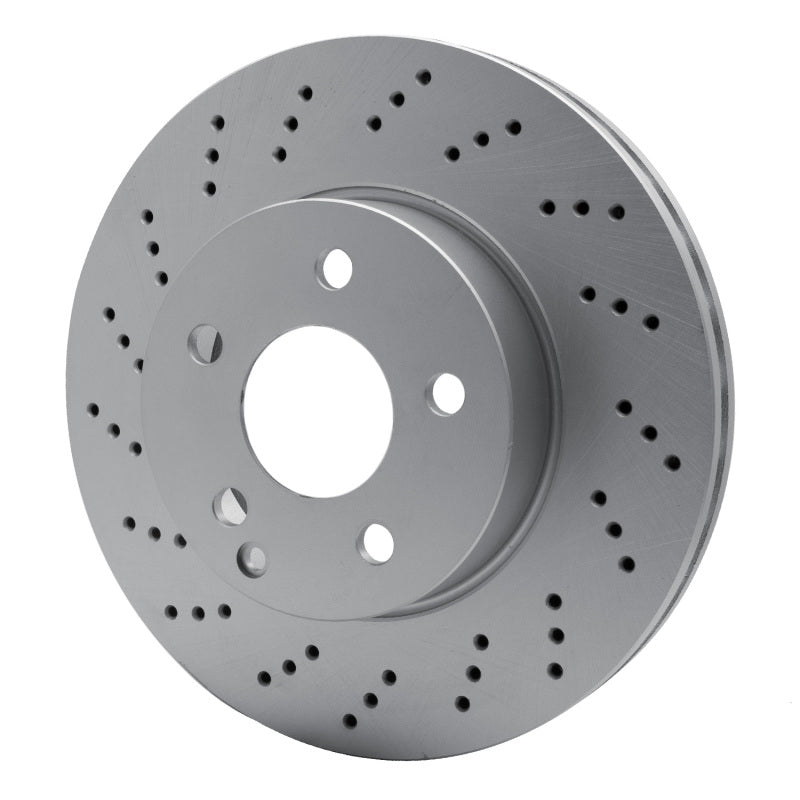 R1 08-15 Mercedes-Benz C250 Front Drilled GeoSPEC Coated Rotor