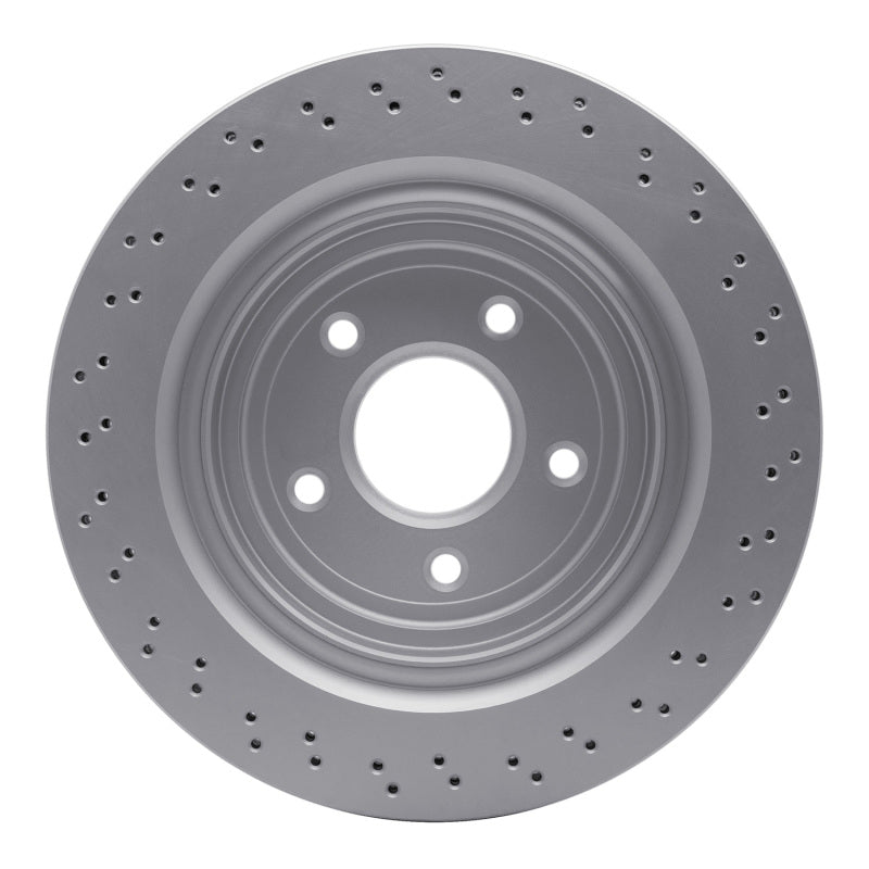R1 06-13 Cadillac XLR Rear Drilled Carbon Alloy GeoMET Rotor