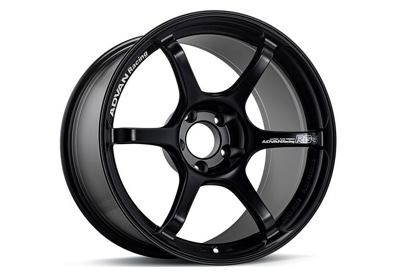 Advan RG-4 18x11 +15 5x114.3 Semi Gloss Black Wheel