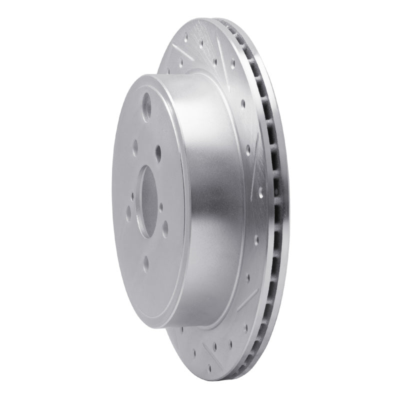 R1 10-25 Scion FR-S Rear Right Drilled & Slotted Silver Brake Rotor
