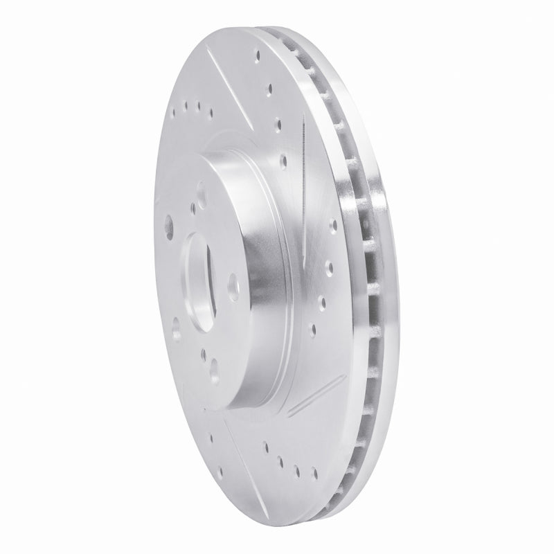 DFC 09-15 Toyota Corolla (Mexico) Front Right Drilled & Slotted Silver Brake Rotor