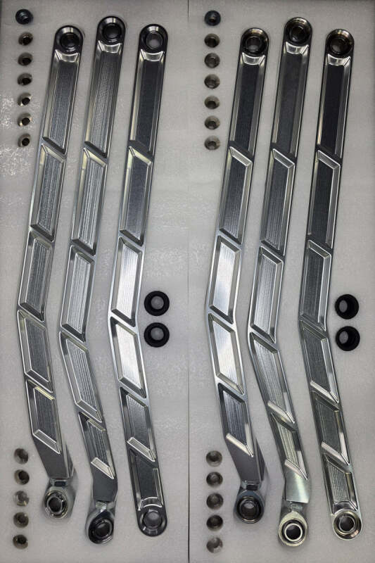 Elektric Offroad 2017+ Can Am Maverick X3 Volt Billet Radius Rods Anodized Clear (RS 72In Model)