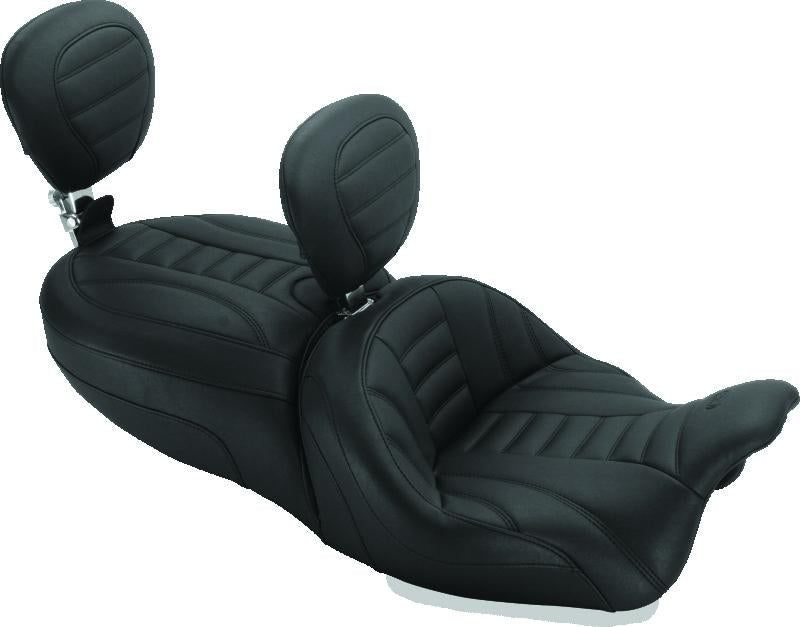 Mustang 95-05 Kawasaki Vulcan 800, 96-05 800 Classic Fastback 1PC Seat - Black