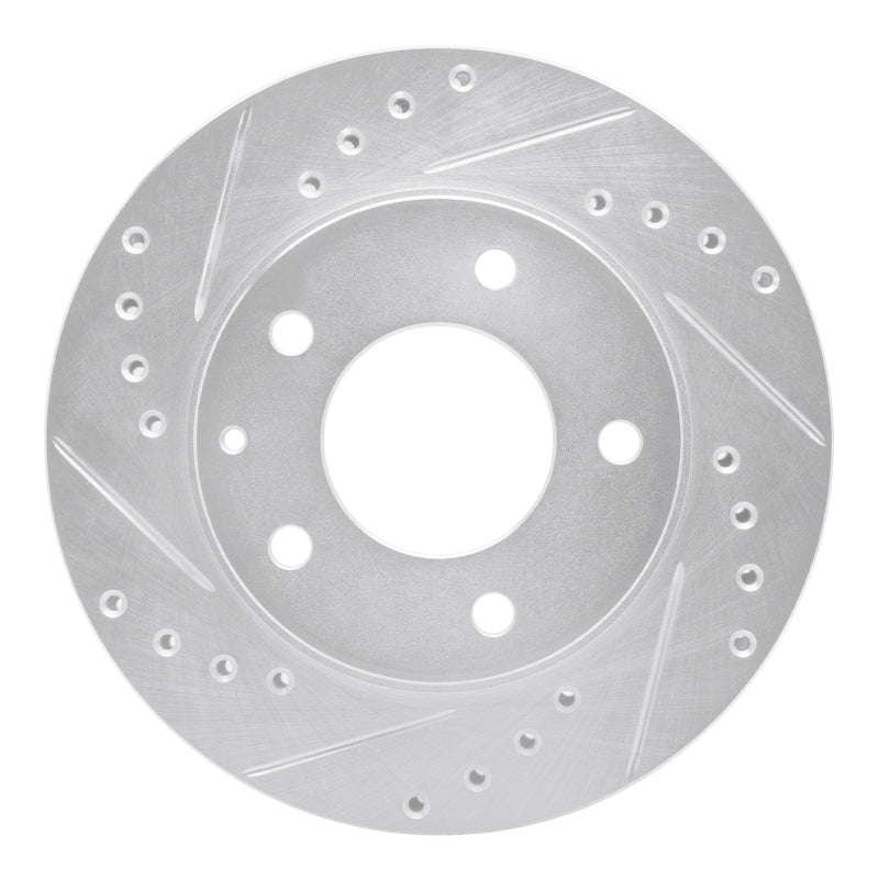 DFC 93-03 Ford Probe Front Left Drilled & Slotted Silver Brake Rotor