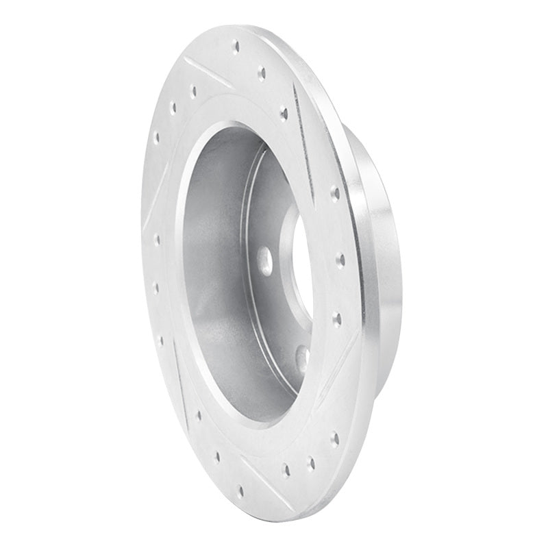 DFC 14-24 Mini Cooper (Excl Clubman) Rear Left Drilled & Slotted Silver Brake Rotor