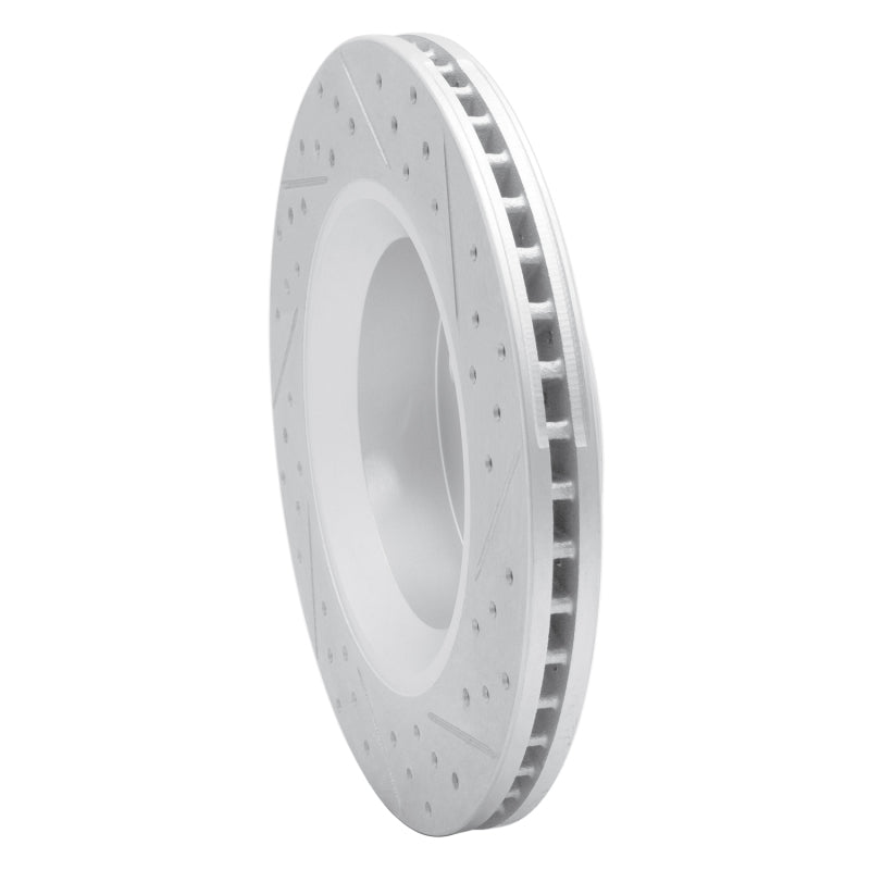 R1 11-12 Jeep Liberty Front Left Drilled & Slotted Geo-Carbon Rotor