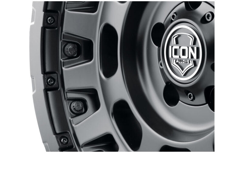 ICON Hammer Pro 17x8.5 / 6x135 / 6MM / 5in BS - Satin Black