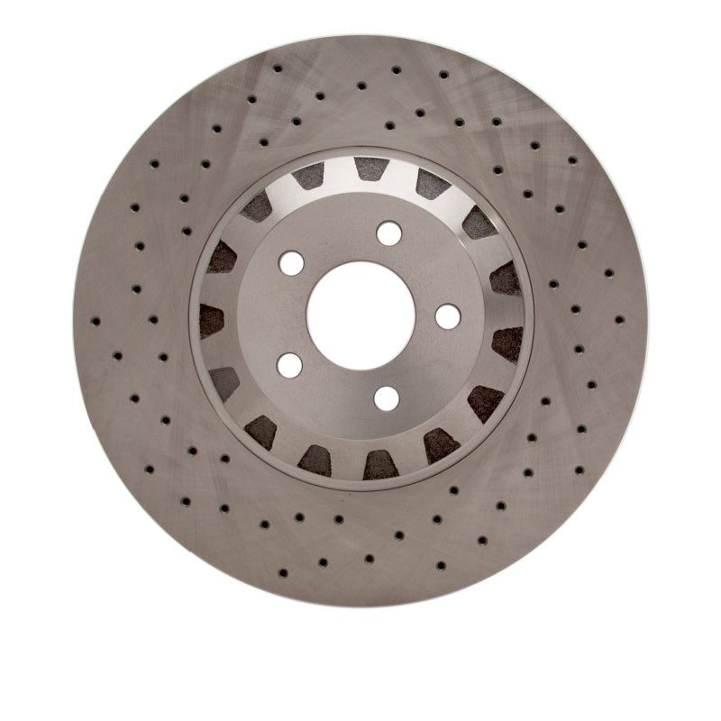 R1 2016-2018 Ford Mustang Right Front Brake Rotor - Drilled