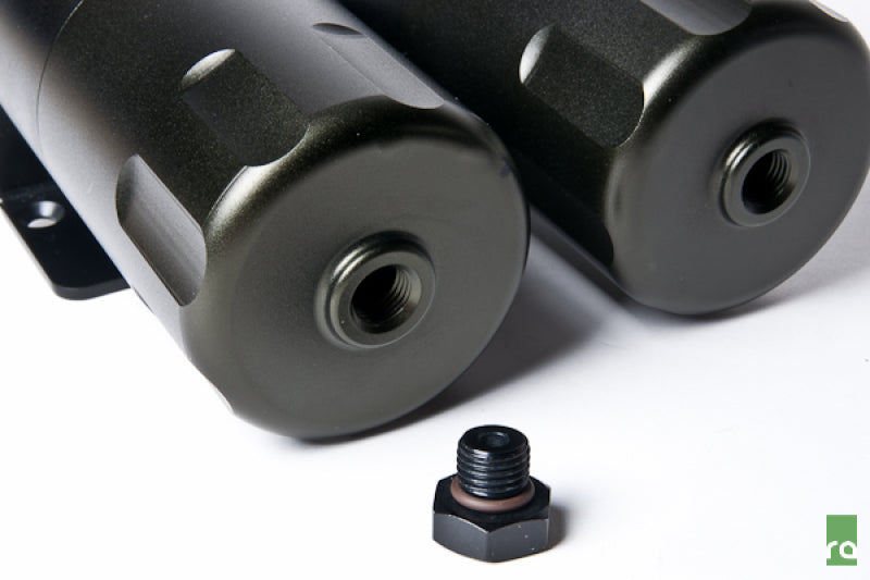 Radium Engineering Dual Universal Catch Can Kit - Fluid Lock