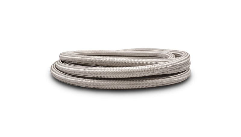 Vibrant SS Braided Flex Hose with PTFE Liner -4 AN (5 foot roll)