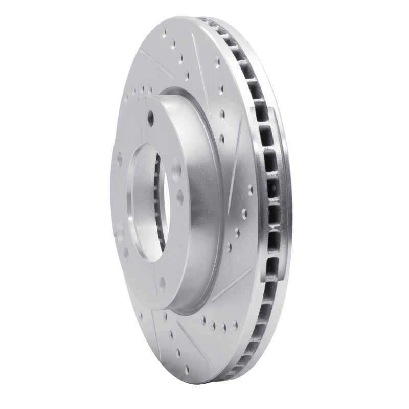 DFC 07-09 Kia Sorento Front Right Drilled & Slotted Silver Brake Rotor