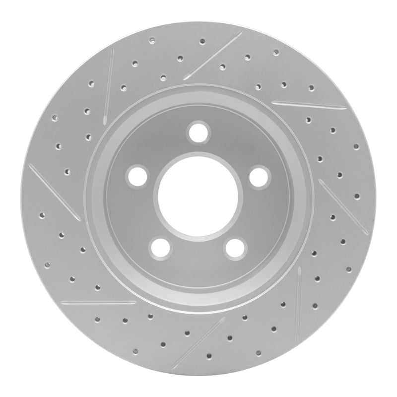 R1 07-12 Dodge Nitro Front Right Drilled & Slotted Geo-Carbon Rotor