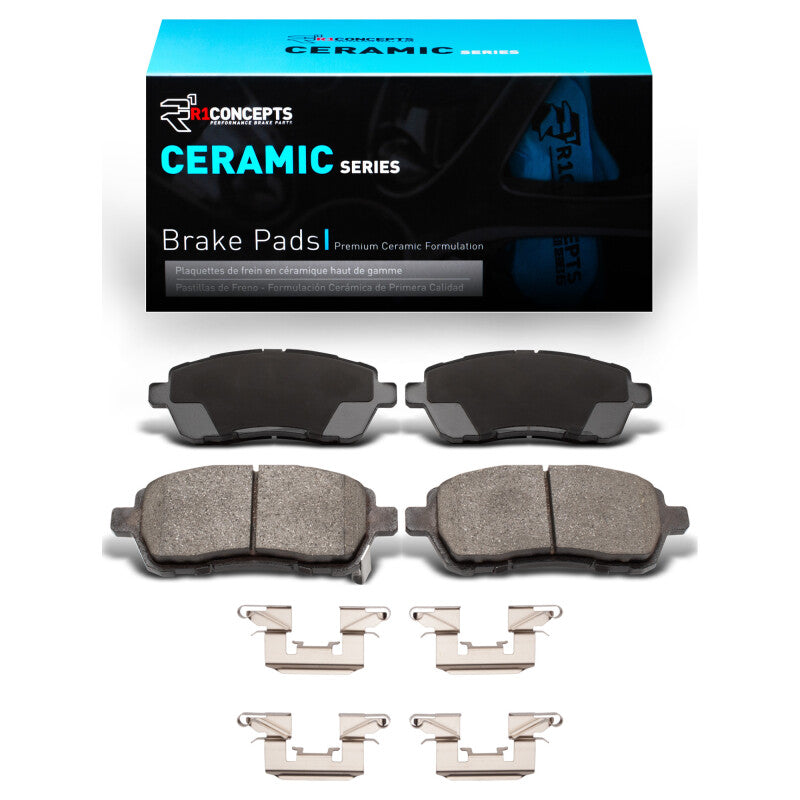 R1 2011-2017 Mazda 2 (USA/Canada) Front R1 Ceramic Pads & Hardware Kit