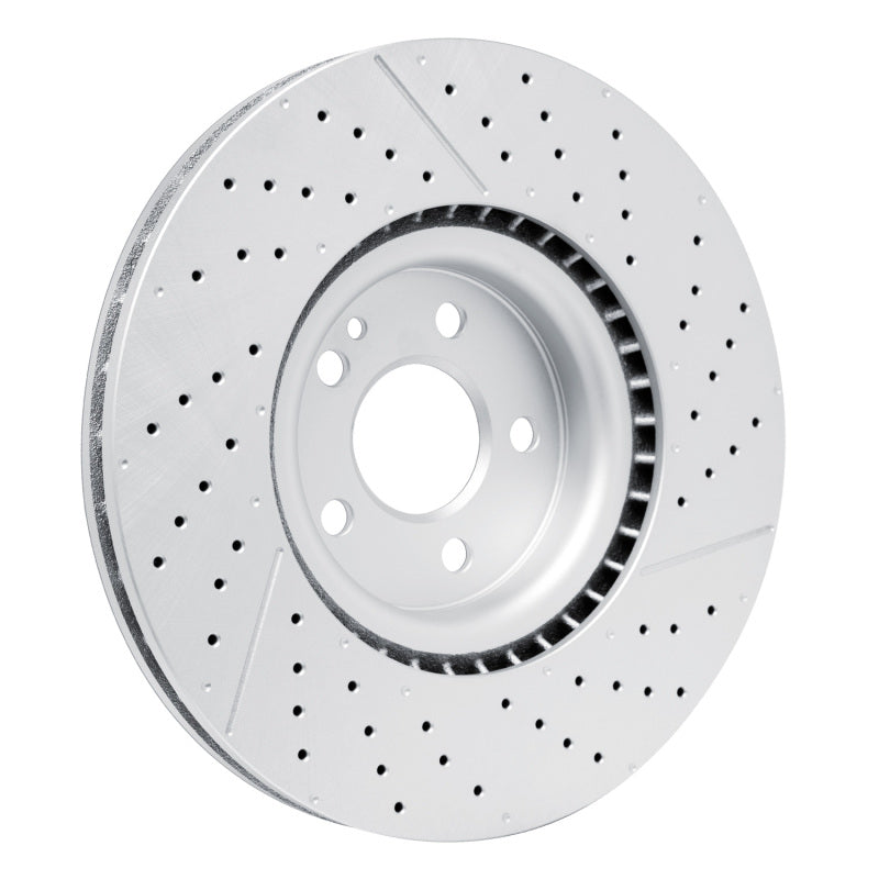 R1 14-19 Mercedes-Benz CLA45 AMG Front Drilled & Slotted GeoSPEC Coated Rotor