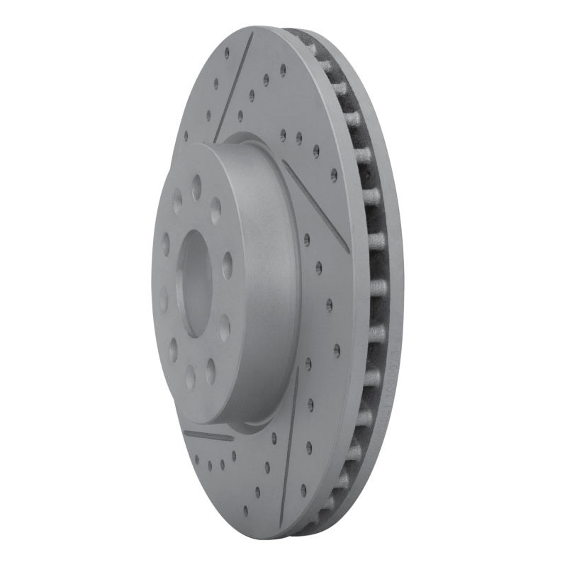 R1 14-20 Cadillac Cts Front Left Drilled & Slotted Geo-Carbon Rotor