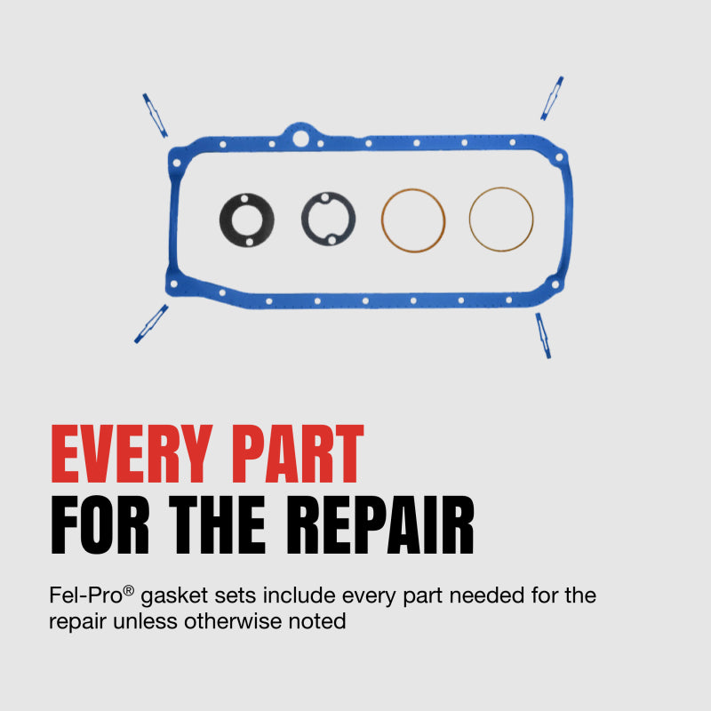 Fel-Pro Nissan Stanza OS 30629 C Engine Oil Pan Gasket Set Blue Stripe cork-rubber